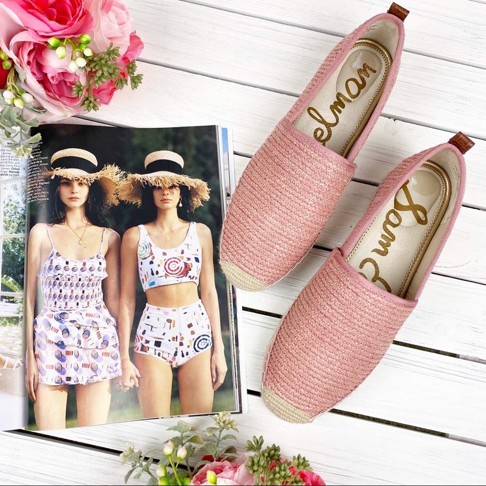 NEW Sam Edelman Khloe Rafia Espadrille Flats